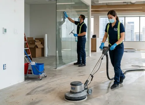 Piso industrial descontaminado pela Limppetec